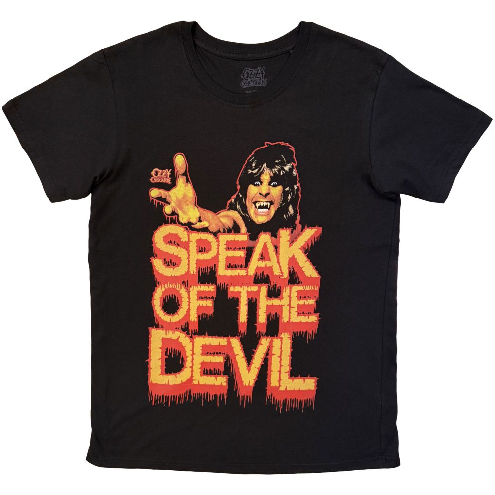 Ozzy Osbourne - Speak Of The Devil Dripping Mens Tshirt - Black